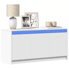   vidaXL fehér szerelt fa TV-szekrény LED-ekkel 100 x 34 x 50 cm