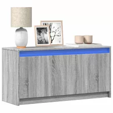   vidaXL szürke sonoma színű szerelt fa LED-es TV-szekrény 100x34x50 cm