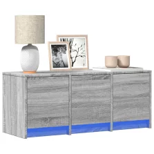   vidaXL szürke sonoma színű szerelt fa TV-szekrény LED-del 97x34x40 cm