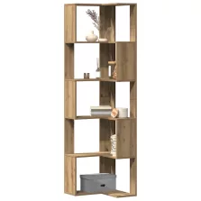   vidaXL 5 szintes szerelt fa sarok könyvespolc 50 x 50 x 179cm