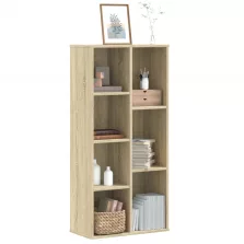   vidaXL sonoma tölgy színű szerelt fa könyvszekrény 50x25x105 cm