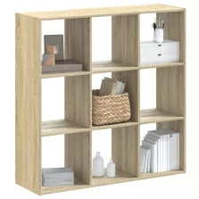   vidaXL sonoma tölgy színű szerelt fa könyvszekrény 102 x 32 x 102 cm