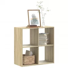   vidaXL sonoma tölgy színű szerelt fa könyvespolc 68,5 x 32 x 68,5 cm