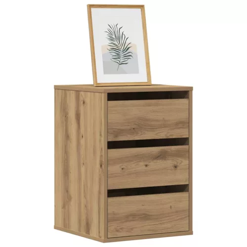 vidaXL kézműves tölgy szerelt fa sarok komód 40 x 41 x 58 cm