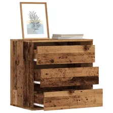   vidaXL antik fa színű szerelt fa fiókos sarokszekrény 60 x 41 x 58 cm