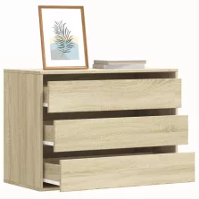   vidaXL sonoma tölgy színű szerelt fa fiókos sarokszekrény 80x41x58 cm