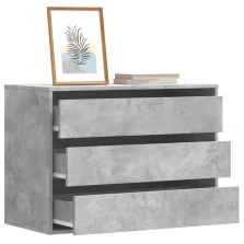   vidaXL betonszürke szerelt fa fiókos sarokszekrény 80 x 41 x 58 cm