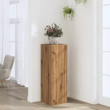   vidaXL kézműves tölgy színű szerelt fa növényállvány 33 x 33 x 100 cm