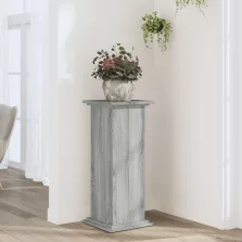   vidaXL szürke sonoma színű szerelt fa növényállvány 33 x 33 x 80 cm