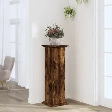   vidaXL füstös tölgy színű szerelt fa növényállvány 33 x 33 x 100 cm