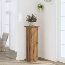   vidaXL kézműves tölgy színű szerelt fa növényállvány 33 x 33 x 100 cm