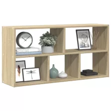   vidaXL sonoma tölgy színű szerelt fa fali polc 100 x 25 x 50 cm