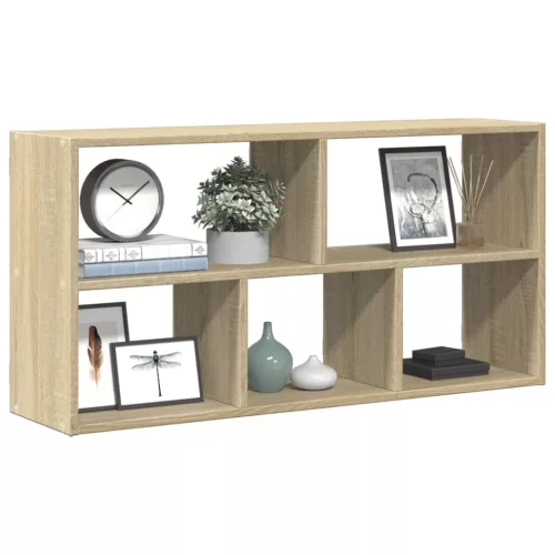 vidaXL sonoma tölgy színű szerelt fa fali polc 100 x 25 x 50 cm