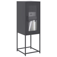   vidaXL antracit hidegen hengerelt acél tálalószekrény 36x39x107 cm