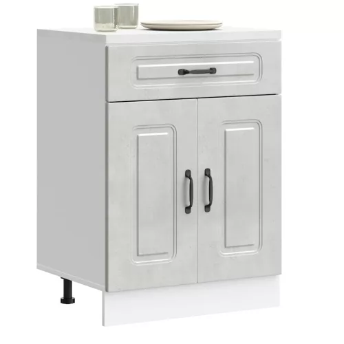 vidaXL Konyhai alapszekrény Kalmar beton szürke műfa