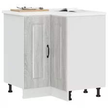   vidaXL Konyhai sarok alapszekrény Kalmar szürke sonoma műfa