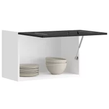   vidaXL konyhai fali szekrény Kalmar fekete színű fűrészáru