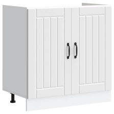 vidaXL mosdóaljzatos szekrény Lucca fehér szerelt fa