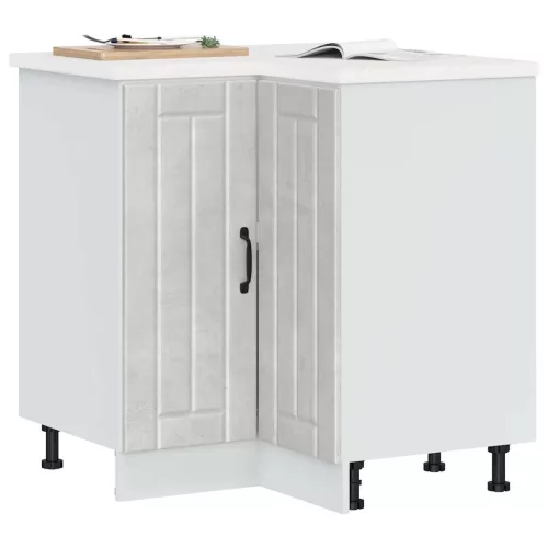 vidaXL Konyhai sarok alsó szekrény Lucca betonszürke szerelt fa