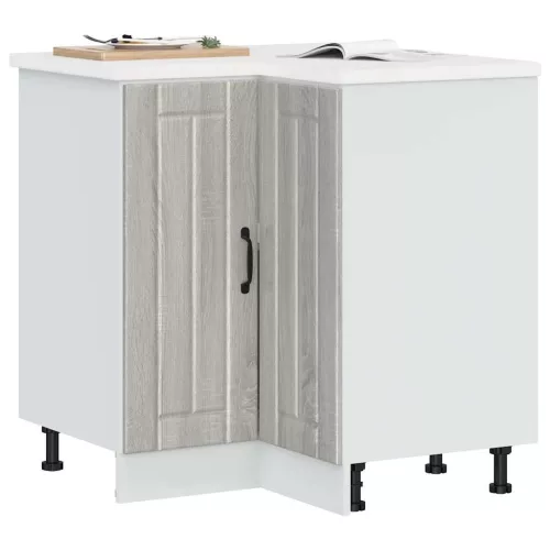 vidaXL Konyhai sarok alsó szekrény Lucca szürke sonoma szerelt fa