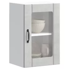   vidaXL Konyhai fali szekrény üvegajtóval Lucca betonszürke