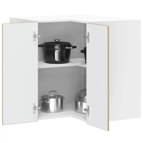 vidaXL Lucca kézműves tölgy szerelt fa konyhai fali sarokszekrény