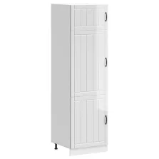 vidaXL Lucca magasfényű fehér szerelt fa konyhaszekrény