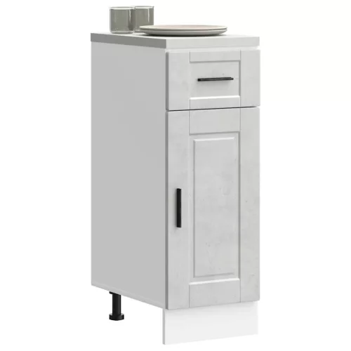vidaXL Porto betonszürke szerelt fa konyhai alapszekrény