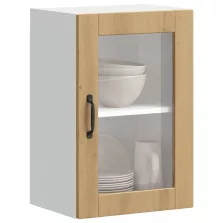   vidaXL konyhai fali szekrény üvegajtóval "Porto" Artisan Oak