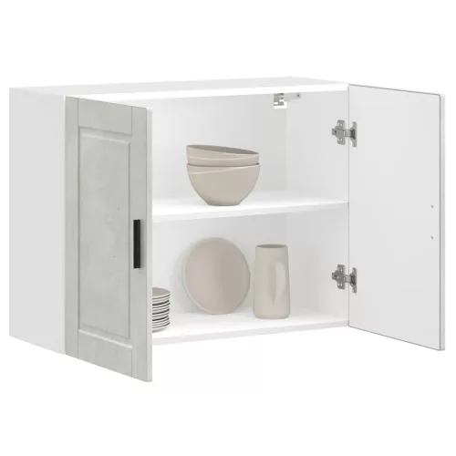 vidaXL konyhai fali szekrény Porto beton szürke műfából készült beton