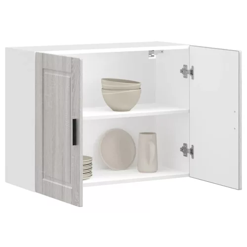 vidaXL konyhai fali szekrény Porto szürke sonoma mérnöki fa szekrény