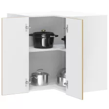   vidaXL Porto kézműves tölgy szerelt fa konyhai fali sarokszekrény