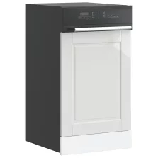   vidaXL mosogatógép panel "Porto" Magasfényű fehér 45x1,5x67 cm Gépi fa
