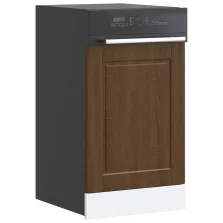   vidaXL mosogatógép panel "Porto" Barna tölgy 45x1,5x67cm Méretezett fa