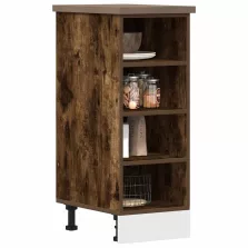   vidaXL “Riga” alsó szekrény füstölt tölgy Gépi úton előállított fa