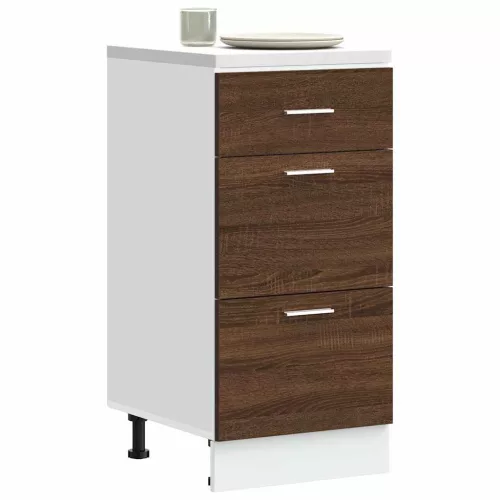 vidaXL “Lyon” alsó szekrény barna tölgy 40x46x81,5 cm Gépesített fa