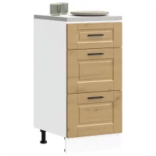   vidaXL Porto kézműves tölgy színű szerelt fa konyhai alapszekrény