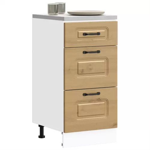 vidaXL Konyhai alapszekrény Kalmar kézműves tölgy műszaki fa