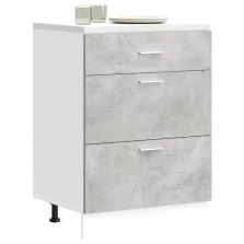   vidaXL “Lyon” konyhai alapszekrény beton szürke színű fűrészáru