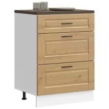   vidaXL Porto kézműves tölgy színű szerelt fa konyhai alapszekrény