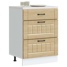   vidaXL Konyhai alsó szekrény Lucca sonoma tölgy szerelt fa