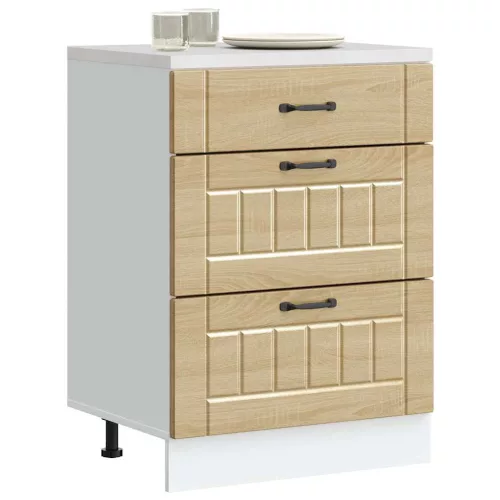 vidaXL Konyhai alsó szekrény Lucca sonoma tölgy szerelt fa