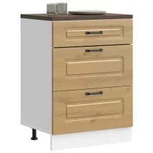   vidaXL Konyhai alapszekrény Kalmar kézműves tölgy műszaki fa