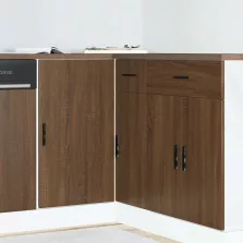   vidaXL “Lyon” mosdó alapszekrény barna tölgy színű műfa