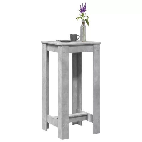 vidaXL betonszürke szerelt fa bárasztal 51 x 50 x 103,5 cm