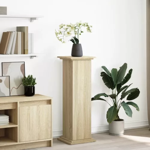vidaXL sonoma tölgy szerelt fa bemutatóállvány tárolóval 31x30x90 cm