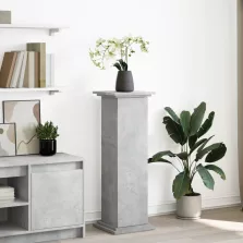   vidaXL betonszürke szerelt fa bemutatóállvány tárolóval 31x30x90 cm