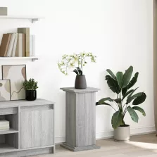   vidaXL szürke sonoma szerelt fa bemutatóállvány tárolóval 31x30x60 cm