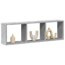   vidaXL betonszürke szerelt fa faliszekrény 100 x 16 x 30 cm