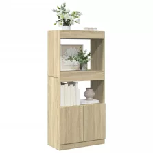   vidaXL sonoma tölgy színű szerelt fa magasszekrény 63 x 33 x 140 cm